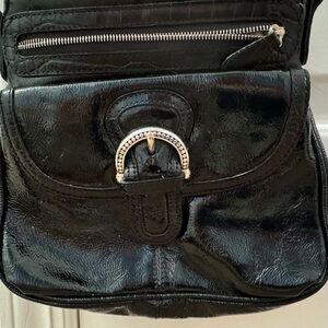 BRIGHTON PATENT LEATHER CROSSBODY BAG